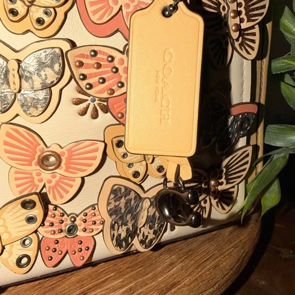 Coach Butterfly Embellished Handbag - Picture 2 of 16